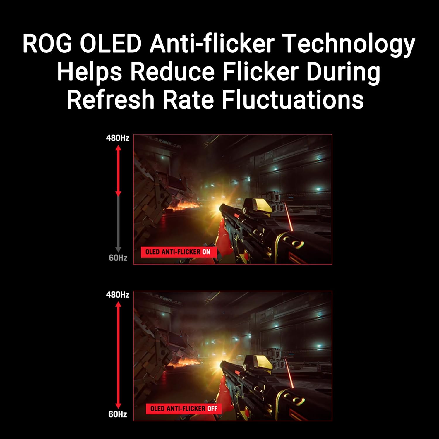 ASUS ROG Swift OLED 27” 1440P Gaming Monitor (PG27AQDP) - WOLED, QHD, 480Hz, 0.03ms, G-SYNC Compatible, Custom Heatsink, AI Assistant, DisplayHDR400 True Black, 99% DCI-P3, True 10-bit, DisplayWidget (Certified Refurbished)