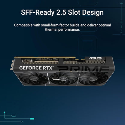 ASUS The SFF-Ready Prime GeForce RTX 5070 Ti 16GB GDDR7 Graphics Card (PCIe 5.0, 16GB GDDR7, HDMI/DP 2.1, 2.5-Slot, Axial-tech Fans, Dual BIOS) (Certified Refurbished)