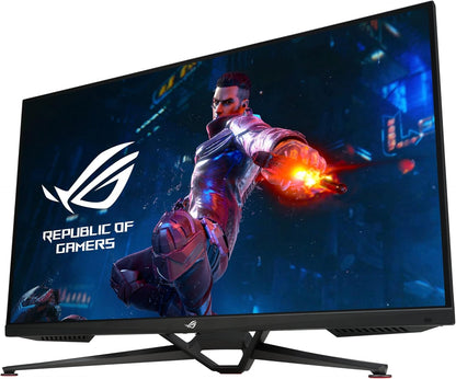 ASUS ROG Swift PG38UQ - 38 Inch 4K UHD Gaming Monitor - 144 Hz, 1ms GtG, G-Sync, FreeSync, ELMB Sync, DisplayHDR 600 - Fast-IPS, Tripod Socket, 16:9, 3840x2160, DP 1.4, HDMI 2.1, USB Hub, Speaker (Certified Refurbished)