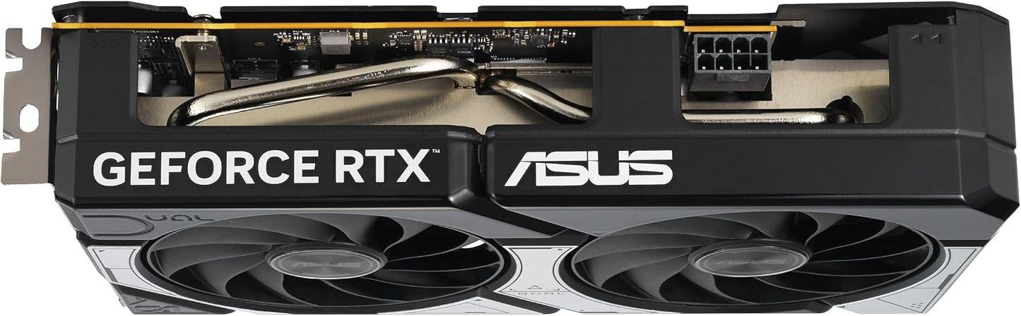 ASUS Dual GeForce RTX 5060 8GB GDDR7 OC Edition (PCIe 5.0, 8GB GDDR7, DLSS 4, HDMI 2.1b, DisplayPort 2.1b, 2.5-Slot Design, Axial-tech Fan Design, 0dB Technology, and More) (Certified Refurbished)
