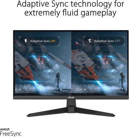 ASUS TUF Gaming 25” (24.5 inch viewable) 1080P Gaming Monitor (VG259Q3A) – Full HD, 180Hz, 1ms, Fast IPS, Extreme Low Motion Blur, FreeSync, Variable Overdrive, Speakers, 99% sRGB, Shadow Boost (Certified Refurbished)