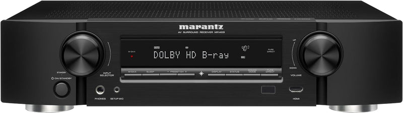 Marantz NR1403 Slim Line 5.1-Channel Home Theater AV Receiver (Certified Refurbished)