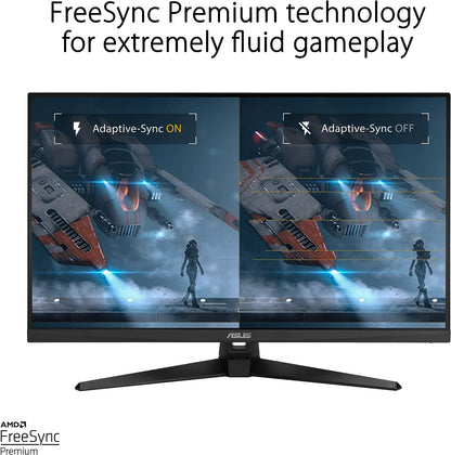 ASUS TUF Gaming 31.5” 1440P HDR Monitor (VG32AQA1A) - QHD (2560 x 1440), 170Hz, 1ms, Extreme Low Motion Blur, FreeSync Premium, DisplayPort, HDMI, HDR-10, Shadow Boost, VESA Wall Mountable (Certified Refurbished)