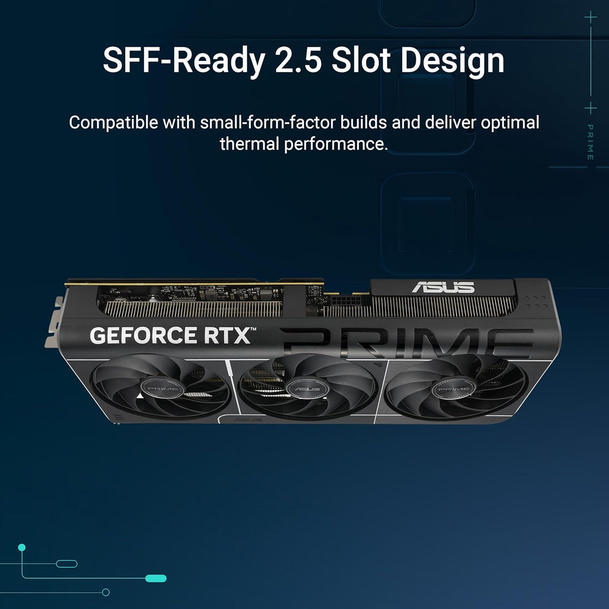 ASUS Prime GeForce RTX 5070 OC 12G GDDR7 Gaming Graphics Card - PCIe 5.0, 2587MHz Boost Clock, 1 x HDMI 2.1b, 3 x DP 2.1b, 2.5-Slot, Axial-tech Fans, Dual BIOS, SFF-Ready (Certified Refurbished)