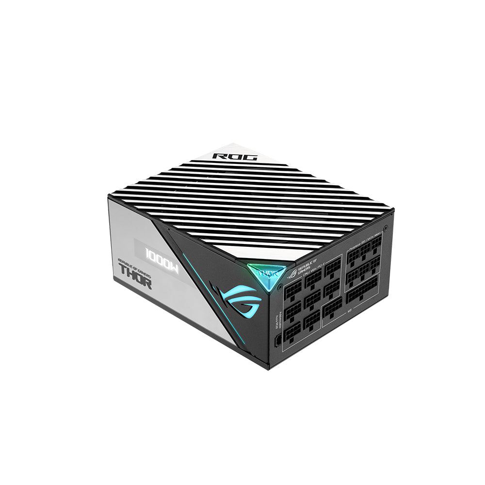 ASUS ROG Thor 1000W Platinum II Fully Modular Gaming Power Supply (80 Plus Platinum, OLED Power Display, Aura Sync ARGB, ROG Heatsinks, 0dB Technology, Lambda A++) (Certified Refurbished)
