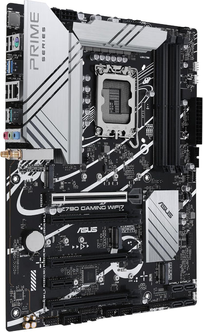 ASUS Z790 Gaming WIFI7 (LGA 1700) ATX Motherboard with PCIe 5.0, Three M.2 Slots, 14+1 DrMOS, DDR5, WiFi 7, Realtek 1Gb LAN, HDMI TM, USB 3.2 Gen 2x2 Type-C, Front USB 3.2 Gen 1 Type-C (Certified Refurbished)