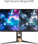 ASUS ROG Swift PG259QN eSports NVIDIA® G-SYNC® Gaming Monitor – 24.5 inch FHD (1920 x 1080), 360 Hz, Fast IPS, 1 ms (GTG), HDR, NVIDIA ULMB (Certified Refurbished)