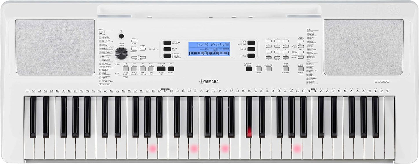 Yamaha EZ-300 61-Key Portable Keyboard with Lighted Keys (Certified Refurbished)