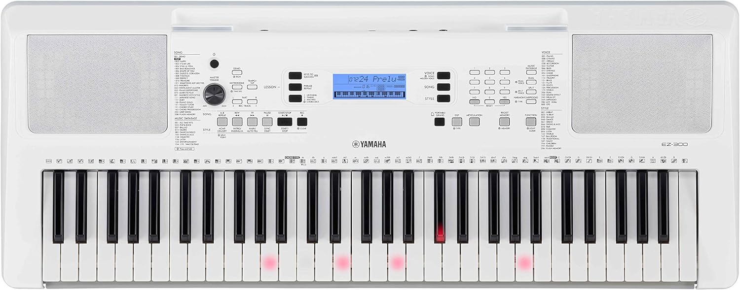 Yamaha EZ-300 61-Key Portable Keyboard with Lighted Keys (Certified Refurbished)