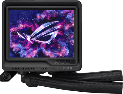 ASUS ROG Ryujin III 360 ARGB Extreme All-in-One Liquid CPU Cooler (360mm Radiator, Asetek 8th Gen Pump, 3.5" LCD Display, Magnetic ARGB Fans, Aura Sync, Intel LGA 1851/1700 & AMD AM5/AM4) (Certified Refurbished)