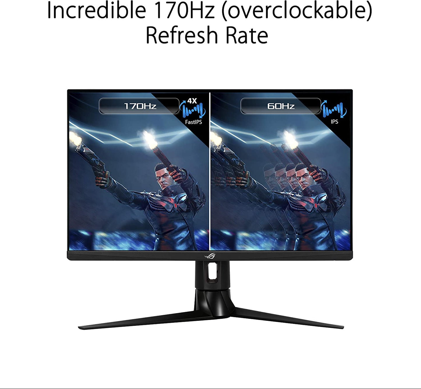 ASUS ROG Strix XG27AQ 27” HDR Gaming Monitor, 1440P WQHD (2560 x 1440), Fast IPS, 170Hz, 1ms, G-SYNC Compatible, Extreme Low Motion Blur Sync, Eye Care, HDMI DisplayPort USB 3.0 Hub, DisplayHDR 400 (Certified Refurbished)