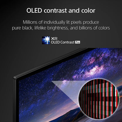 Sony 65 inch A80L BRAVIA XR OLED 4K Ultra HD HDR Smart Google TV with Dolby Vision/Atmos and Exclusive Features for Playstation 5 (XR65A80L) (Refurbished)