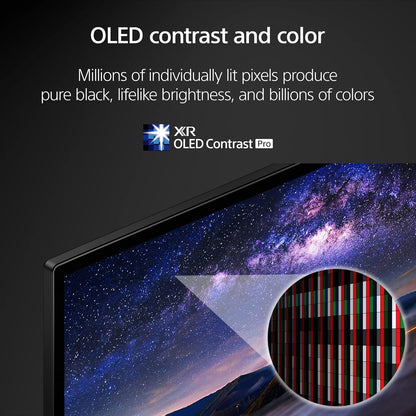 Sony 77 inch A80L BRAVIA XR OLED 4K Ultra HD HDR Smart Google TV with Dolby Vision/Atmos and Exclusive Features for PlayStation 5 (XR77A80L) (Refurbished)