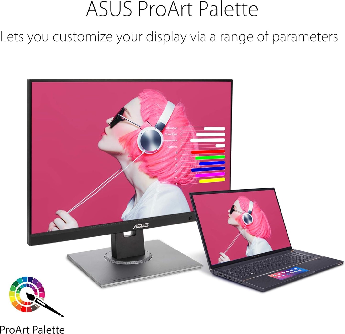 ASUS ProArt Display PA248QV 24.1” WUXGA (1920 x 1200) 16:10 Monitor, 100% sRGB/Rec.709 ΔE < 2, IPS, DisplayPort HDMI D-Sub, Calman Verified, Eye Care, Anti-glare, Tilt Pivot Swivel Height Adjustable (Certified Refurbished)