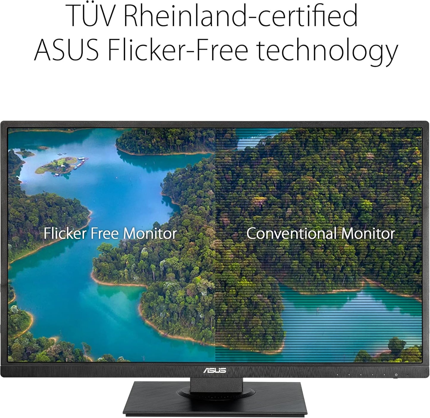 ASUS 27” 1080P Monitor (VA279HAL) - Full HD, Built-in Speakers, Eye Care, Low Blue Light, Flicker Free, VESA Mountable, Height Adjustment, Pivot, Swivel, Tilt, HDMI, VGA (Certified Refurbish)