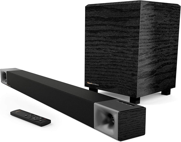 Klipsch Cinema 400 Sound Bar + 8Inch Wireless Subwoofer with HDMI ARC (Certified Refurbished)