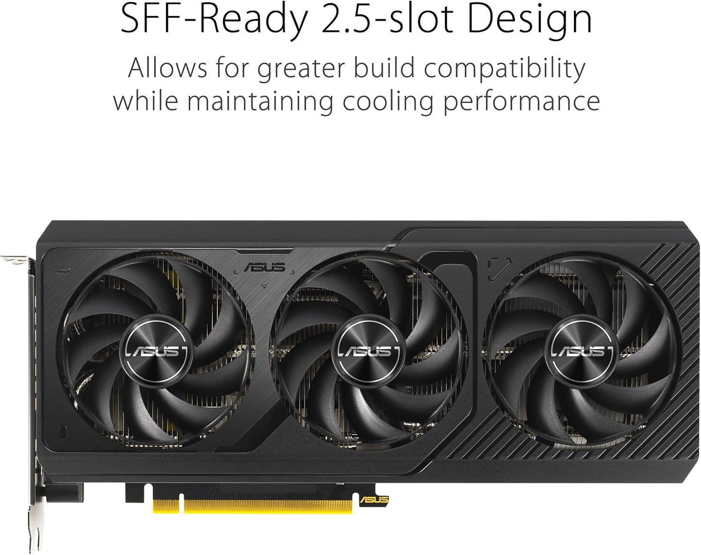 ASUS The SFF-Ready Prime GeForce RTX 4070 Super OC Edition 12GB GDDR6X Graphics Card (PCIe 4.0, 12GB GDDR6X, DLSS 3, HDMI 2.1a, DisplayPort 1.4a) (Certified Refurbished)