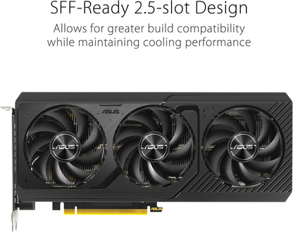 ASUS The SFF-Ready Prime GeForce RTX 4070 Super OC Edition 12GB GDDR6X Graphics Card (PCIe 4.0, 12GB GDDR6X, DLSS 3, HDMI 2.1a, DisplayPort 1.4a) (Certified Refurbished)