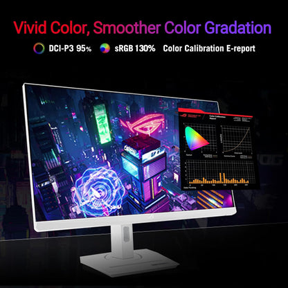 ASUS ROG Strix 27” 4K Gaming Monitor (XG27UCG-W) - UHD (3840 x 2160), Fast IPS, 160Hz, 1ms, G-SYNC Compatible, FreeSync Premium Pro, DisplayHDR 400 (Certified Refurbished)