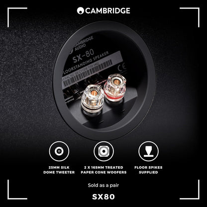 Cambridge Audio SX80 Floorstanding Speaker - Single (Certified Refurbished)