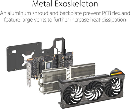 ASUS TUF Gaming Radeon RX 7800 XT OC Edition 16GB GDDR6 Graphics Card (PCIe 4.0, 12GB GDDR6, HDMI 2.1, DisplayPort 2.1) (Certified Refurbished)