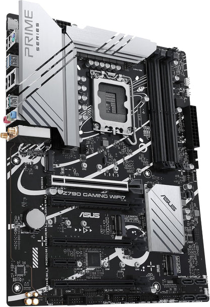 ASUS Z790 Gaming WIFI7 (LGA 1700) ATX Motherboard with PCIe 5.0, Three M.2 Slots, 14+1 DrMOS, DDR5, WiFi 7, Realtek 1Gb LAN, HDMI TM, USB 3.2 Gen 2x2 Type-C, Front USB 3.2 Gen 1 Type-C (Certified Refurbished)