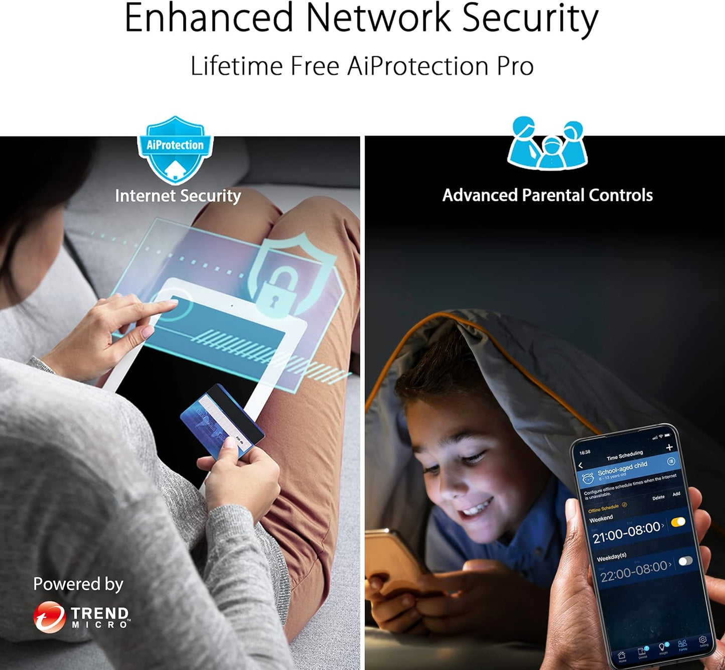 ASUS RT-AX88U Pro (AX6000) Dual Band WiFi 6 Extendable Gaming Router, Dual 2.5G Ports, ASUS Rangeboost Plus, Port Forwarding, Subscription-Free Network Security, VPN, AiMesh Compatible (Certified Refurbished)