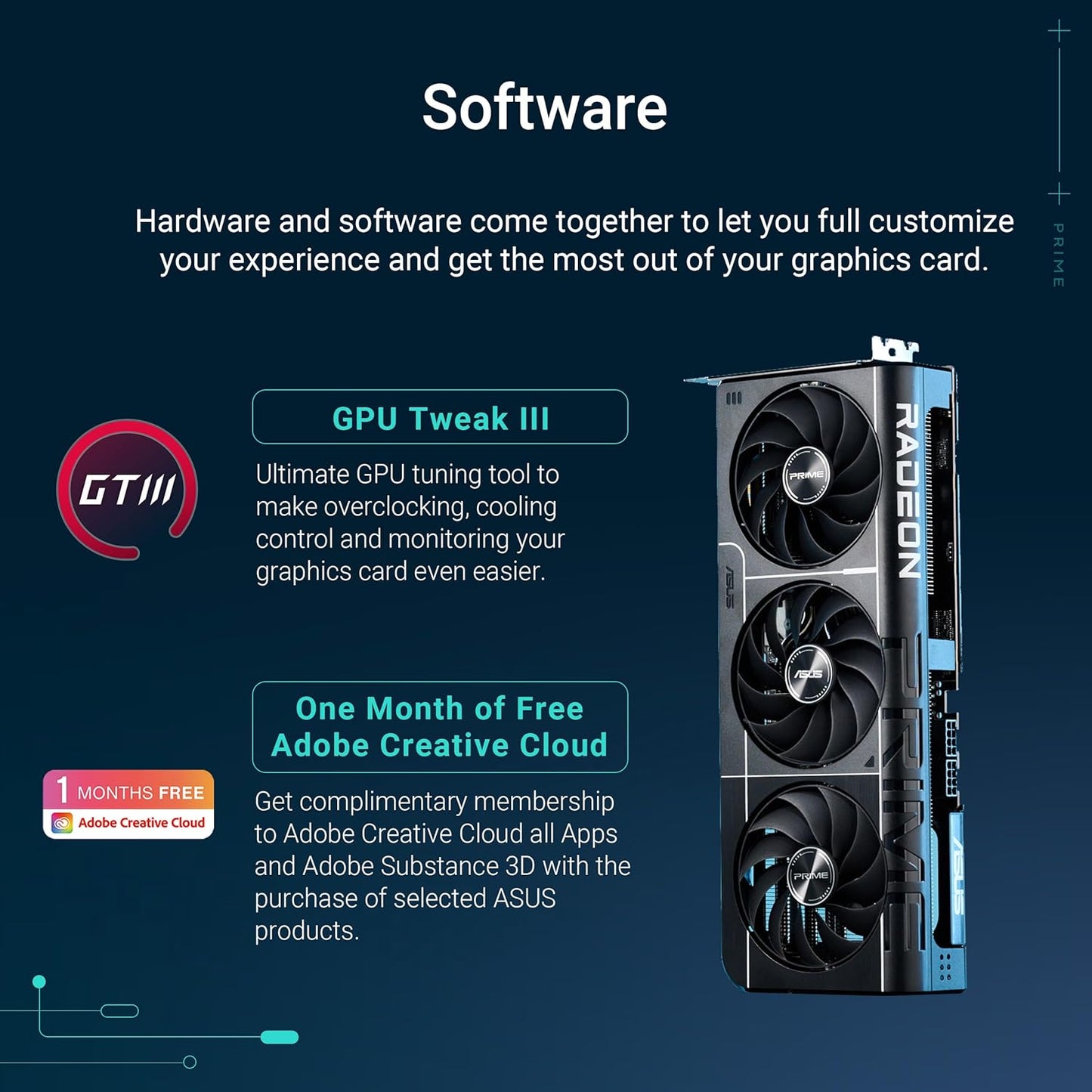 ASUS Prime Radeon RX 9070 OC Edition Graphics Card (PCIe 5.0, HDMI/DP 2.1, 2.5-Slot Design, axial-tech Fans, Dual Ball Fan Bearings, Dual BIOS, ASUS GPU Guard) (Certified Refurbished)
