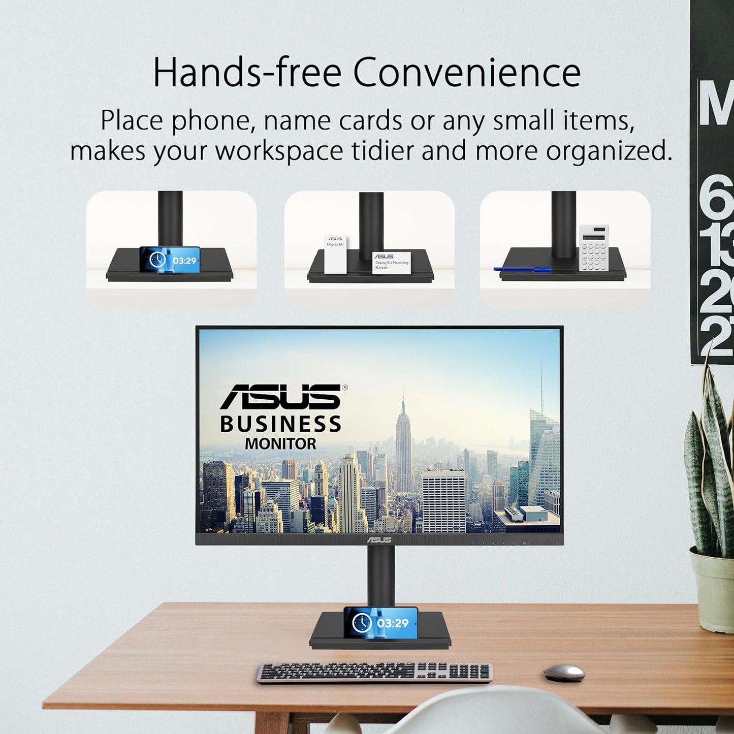 ASUS VA27DQFS Business Monitor – 27-inch, IPS, Full HD, Frameless, 100Hz, Adaptive-Sync, 1ms MPRT, HDMI, DisplayPort, VGA, Low Blue Light, Flicker Free, Ergonomic Design, Wall Mountable (Certified Refurbished)