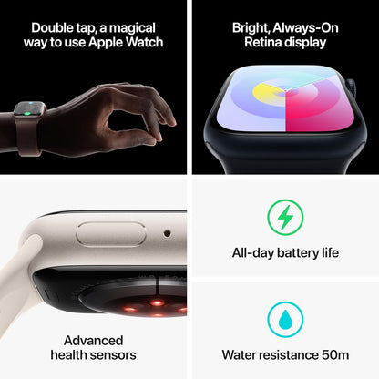 Apple Watch Series 9 (2023, Aluminum) - Midnight (Refurbished)