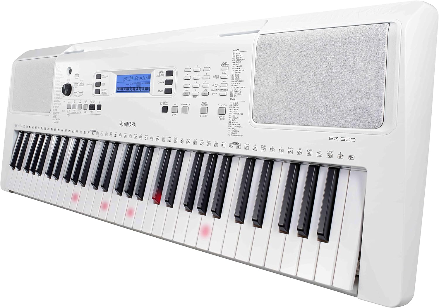 Yamaha EZ-300 61-Key Portable Keyboard with Lighted Keys (Certified Refurbished)