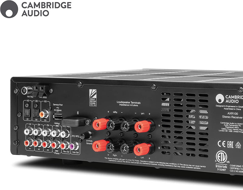 Cambridge Audio AXR100 Stereo receiver with Bluetooth® (Certified Refurbished)