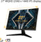 ASUS TUF Gaming VG27AQ1A Gaming Monitor – 27 inch QHD (2560 x 1440), IPS, 170Hz (Above 144Hz), 1ms MPRT, Extreme Low Motion Blur, G-SYNC Compatible, FreeSync Premium, HDR 10