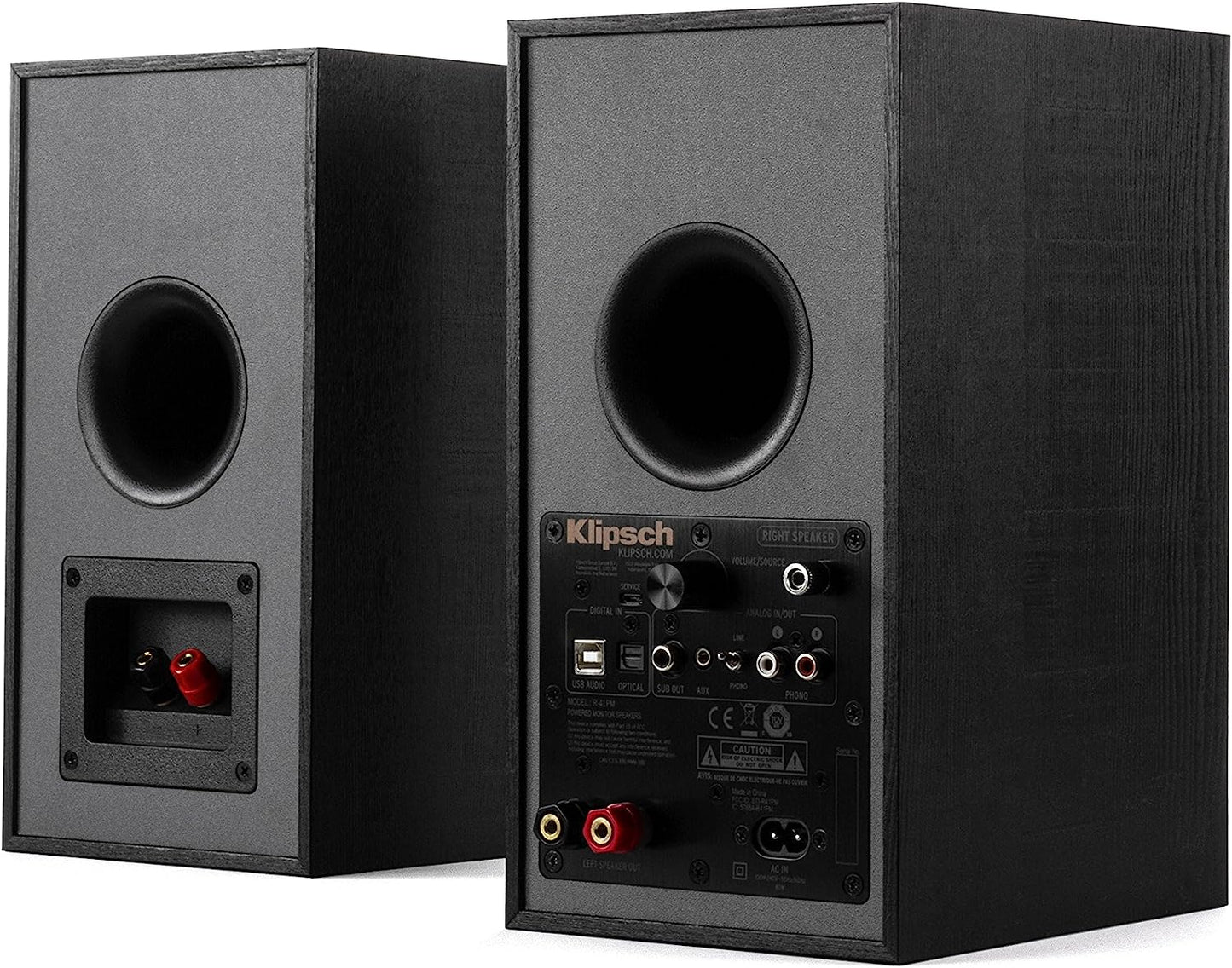 Klipsch R-41PM Powered Bookshelf Speaker - Black (Certified Refurbished)