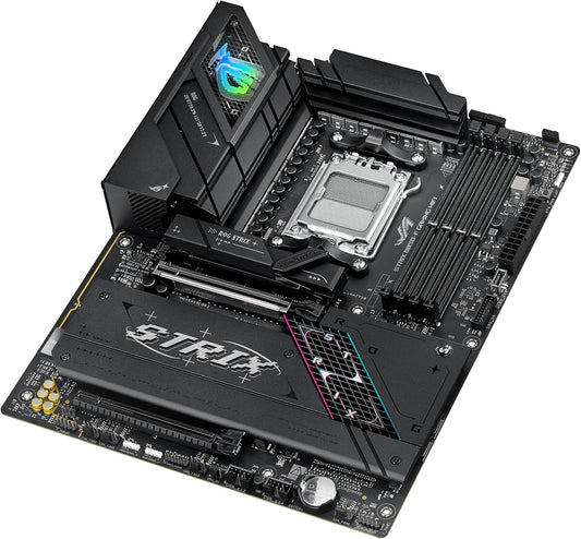 ASUS ROG Strix B850-F Gaming WiFi AMD AM5 B850-F ATX Motherboard 16+2+2 Power Stages, AI PC, DDR5 AEMP, WiFi 7, 4X M.2, PCIe 5.0, Total Support of 19 USB, 20Gbps Type-C, AI Networking II, Aura Sync (Certified Refurbished)