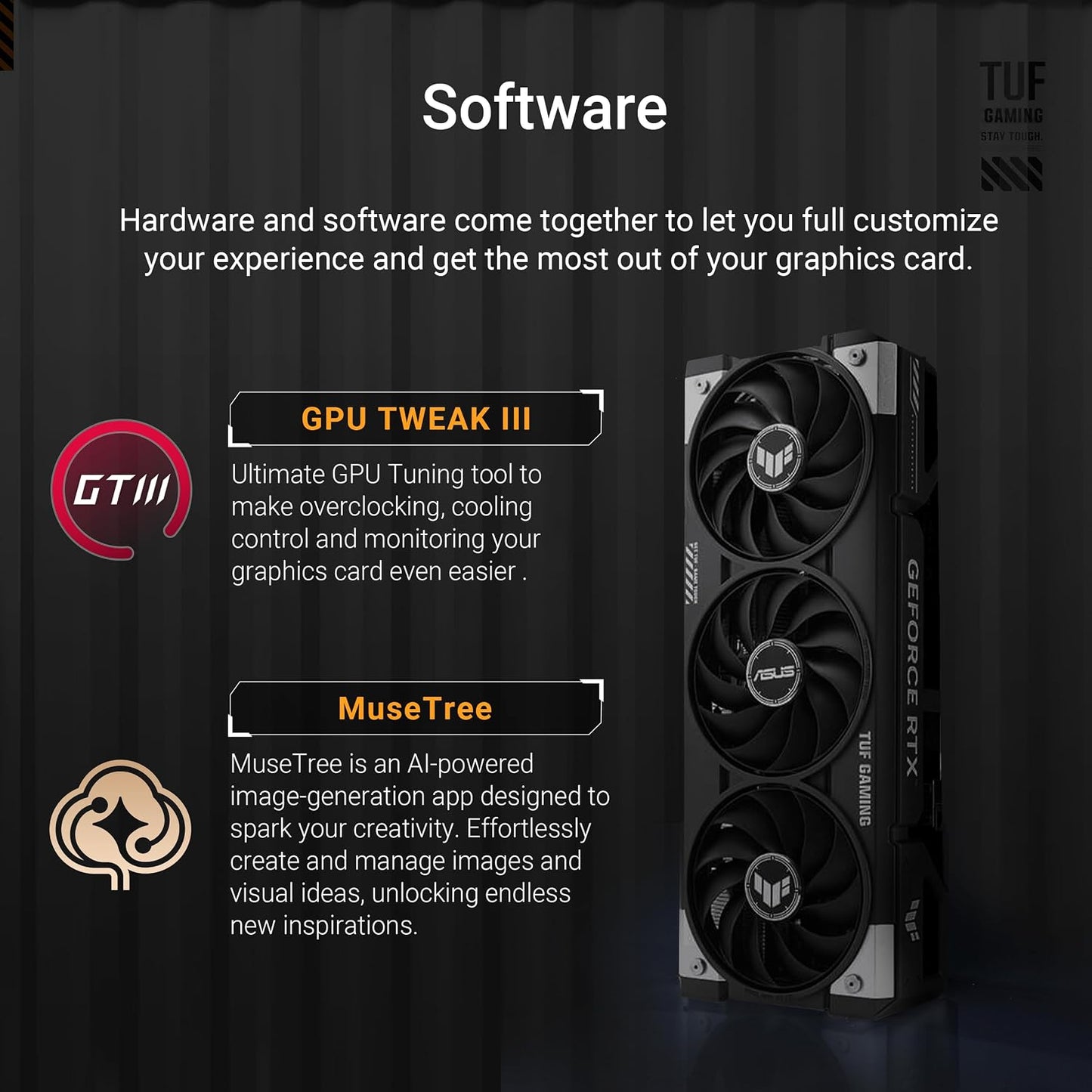ASUS TUF Gaming GeForce RTX 5060 8GB GDDR7 OC Edition Gaming Graphics Card (PCIe® 5.0, HDMI®/DP 2.1, 3.1-Slot, Military-Grade Components, Protective PCB Coating, axial-tech Fans) (Certified Refurbished)