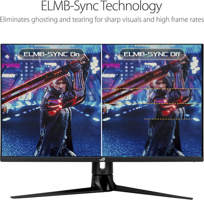 ASUS ROG Swift PG329Q 32” Gaming Monitor, 1440P WQHD (2560x1440), Fast IPS, 175Hz (Supports 144Hz), 1ms, G-SYNC Compatible, Extreme Low Motion Blur Sync (Certified Refurbished)