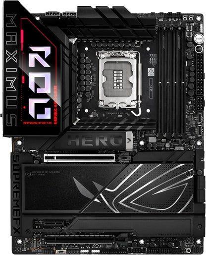 ASUS ROG Maximus Z890 Hero Intel Z890 (LGA 1851) ATX Motherboard for Core Ultra (Series 2) (DDR5, PCIe 5.0, 6x M.2, 2x Thunderbolt 4, WiFi 7, 5Gb + 2.5Gb LAN, AI Overclocking, Q-Design) (Certified Refurbished)