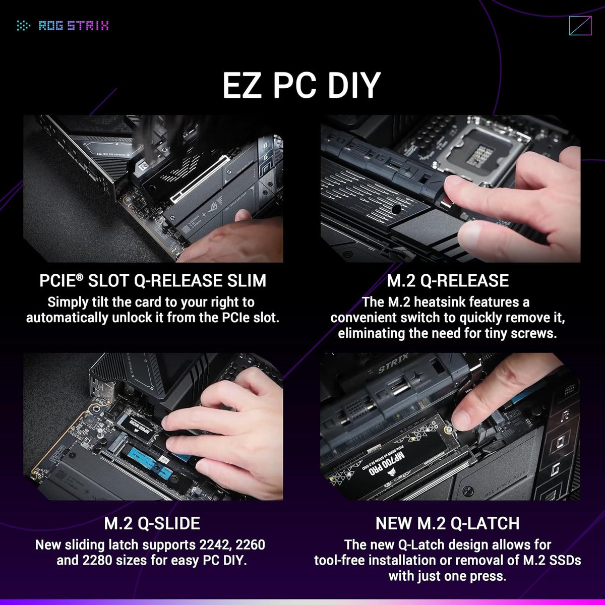 ASUS ROG Strix Z890-E Gaming WiFi Intel Z890 (LGA 1851) ATX Motherboard for Core Ultra (Series 2) (DDR5, PCIe 5.0, 7x M.2, Thunderbolt 4, WiFi 7, 5Gb LAN, AI Overclocking, Aura Sync) (Certified Refurbished)