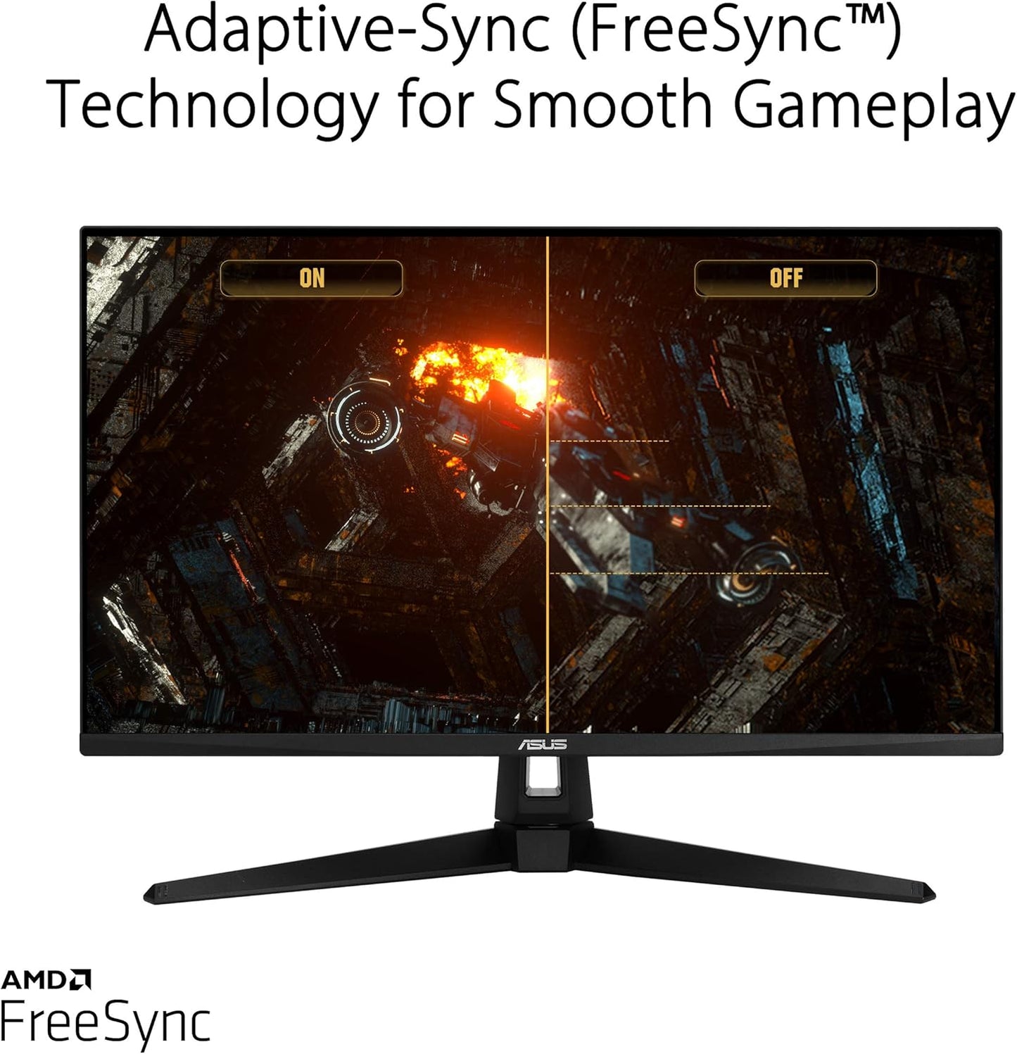 ASUS TUF Gaming VG289Q1A 28 inch HDR Monitor, 4K UHD (3840 x 2160), IPS, Adaptive-Sync/FreeSync, Eye Care, DisplayPort HDMI, DCI-P3 HDR 10, Shadow Boost (Certified Refurbished)
