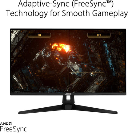 ASUS TUF Gaming VG289Q1A 28 inch HDR Monitor, 4K UHD (3840 x 2160), IPS, Adaptive-Sync/FreeSync, Eye Care, DisplayPort HDMI, DCI-P3 HDR 10, Shadow Boost (Certified Refurbished)