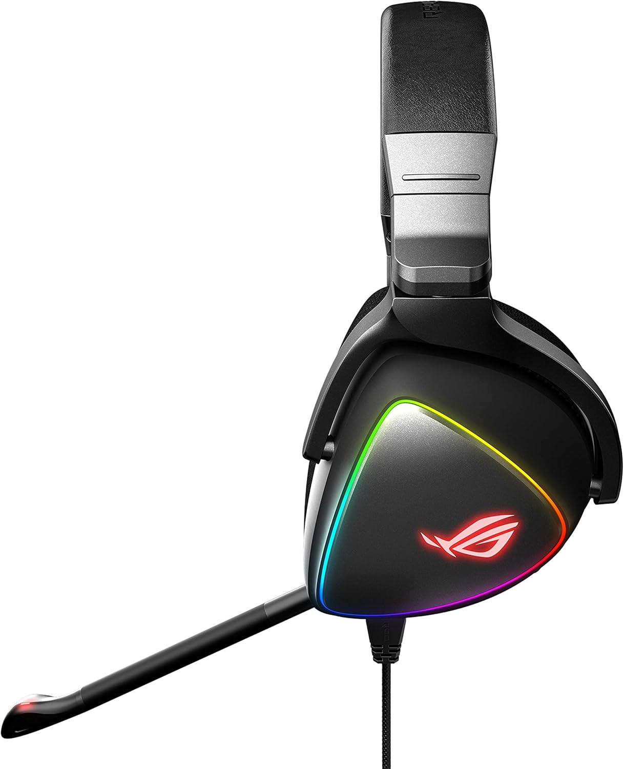 ASUS ROG Delta USB-C Gaming Headset for PC, Mac, Playstation 4, Teamspeak, and Discord with Hi-Res ESS Quad-DAC, Digital Microphone, and Aura Sync RGB Lighting (Certified Refurbished)