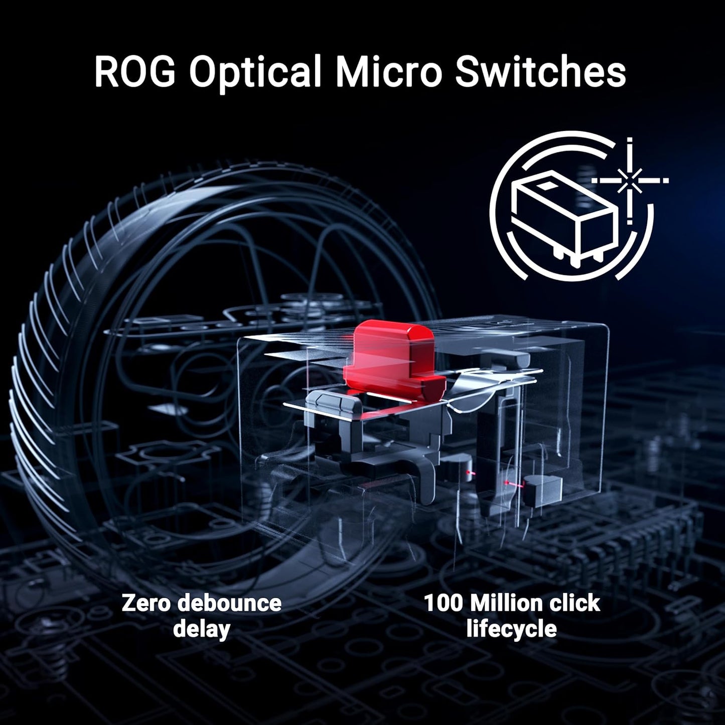 ASUS ROG Keris II Ace Wireless Gaming Mouse, 54g Lightweight, AimPoint Pro 42K Optical Sensor, Optical Micro Switches, SpeedNova Wireless, ROG Polling Rate Booster, Esports & FPS Gaming (Certified Refurbished)