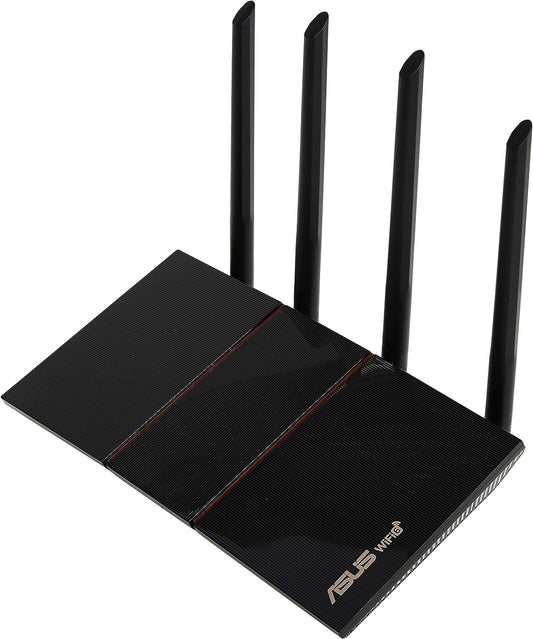 ASUS RT-AX55 (AX1800) Dual Band WiFi 6 Extendable Router, Subscription-Free Network Security, Instant Guard, Parental Controls, Built-in VPN, AiMesh Compatible, Gaming & Streaming, Smart Home (Certified Refurbished)