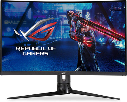 Asus ROG Strix XG32VC Gaming Monitor – 32 inch (31.5 inch viewable) QHD (2560x1440), 170Hz* (Above 144Hz), 1ms MPRT, Extreme Low Motion Blur Sync, 125% sRGB, FreeSync Premium Pro, DisplayHDR™ 400 (Certified Refurbished)