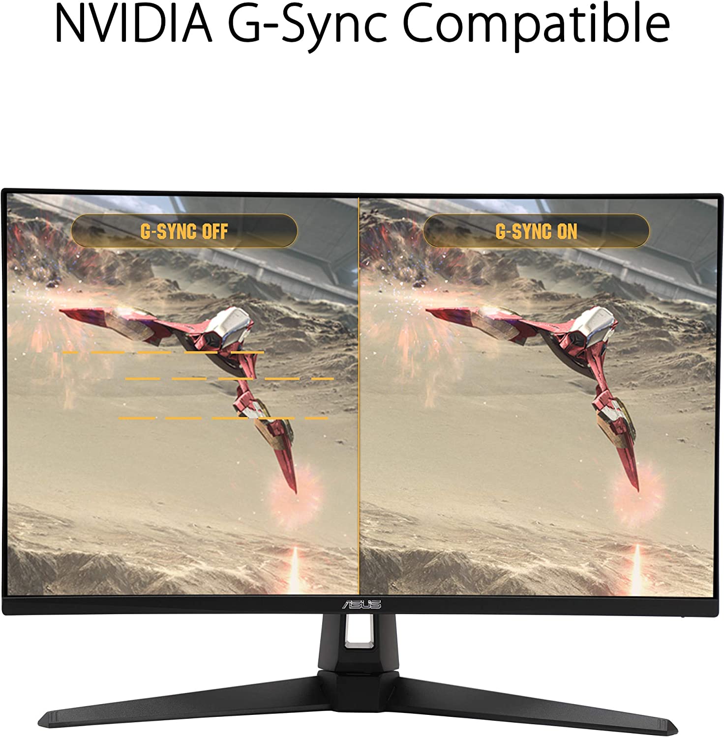 ASUS TUF Gaming VG27AQ1A Gaming Monitor – 27 inch QHD (2560 x 1440), IPS, 170Hz (Above 144Hz), 1ms MPRT, Extreme Low Motion Blur, G-SYNC Compatible, FreeSync Premium, HDR 10 (Certified Refurbished)