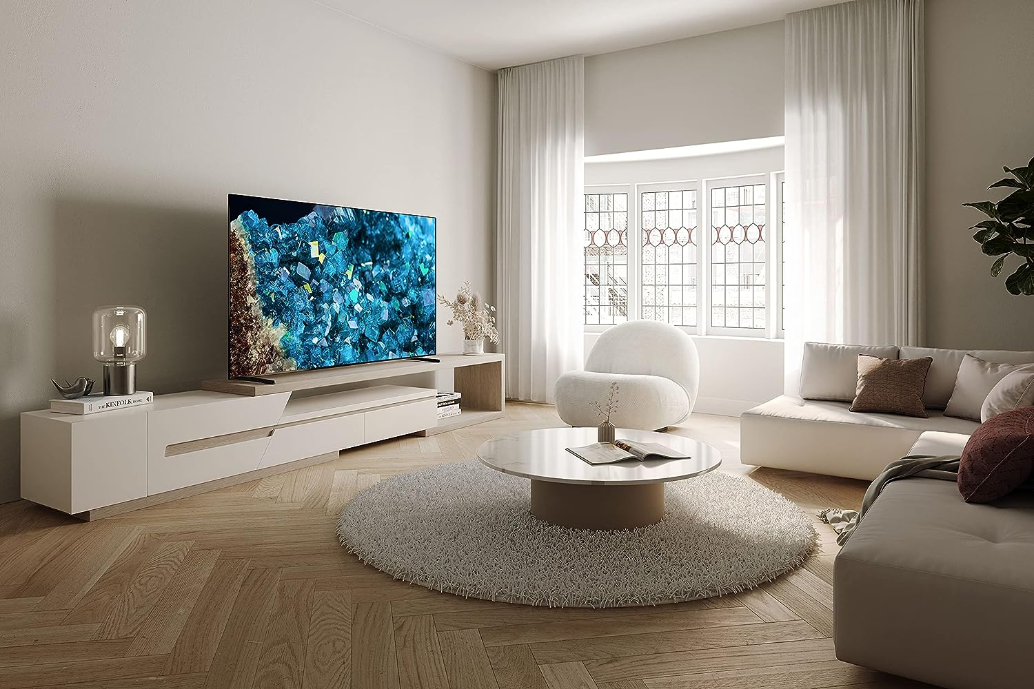 Sony 65 inch A80L BRAVIA XR OLED 4K Ultra HD HDR Smart Google TV with Dolby Vision/Atmos and Exclusive Features for Playstation 5 (XR65A80L) (Refurbished)