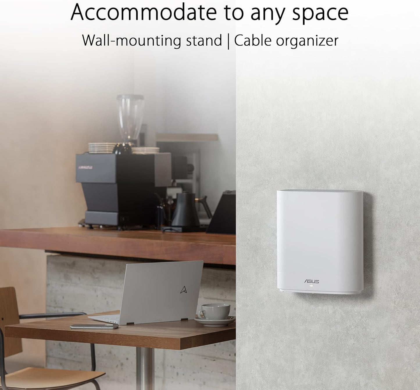 ASUS ExpertWiFi EBM68 AX7800 Tri-Band Business Mesh WiFi 6 System (2 Pack) - Custom Guest Portal & SDN, Easy Setup and Remote Management, Scalable with ExpertWiFi, AIMesh (Certified Refurbished)