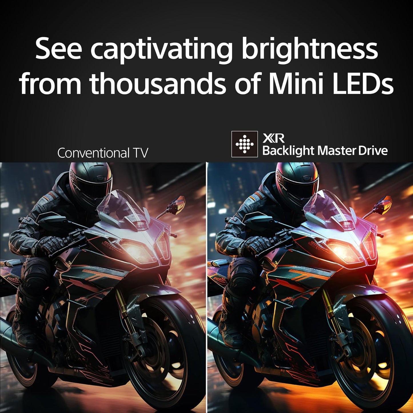 Sony BRAVIA 7 Mini LED QLED 4K HDR Google TV (K-55XR70) (Refurbished)