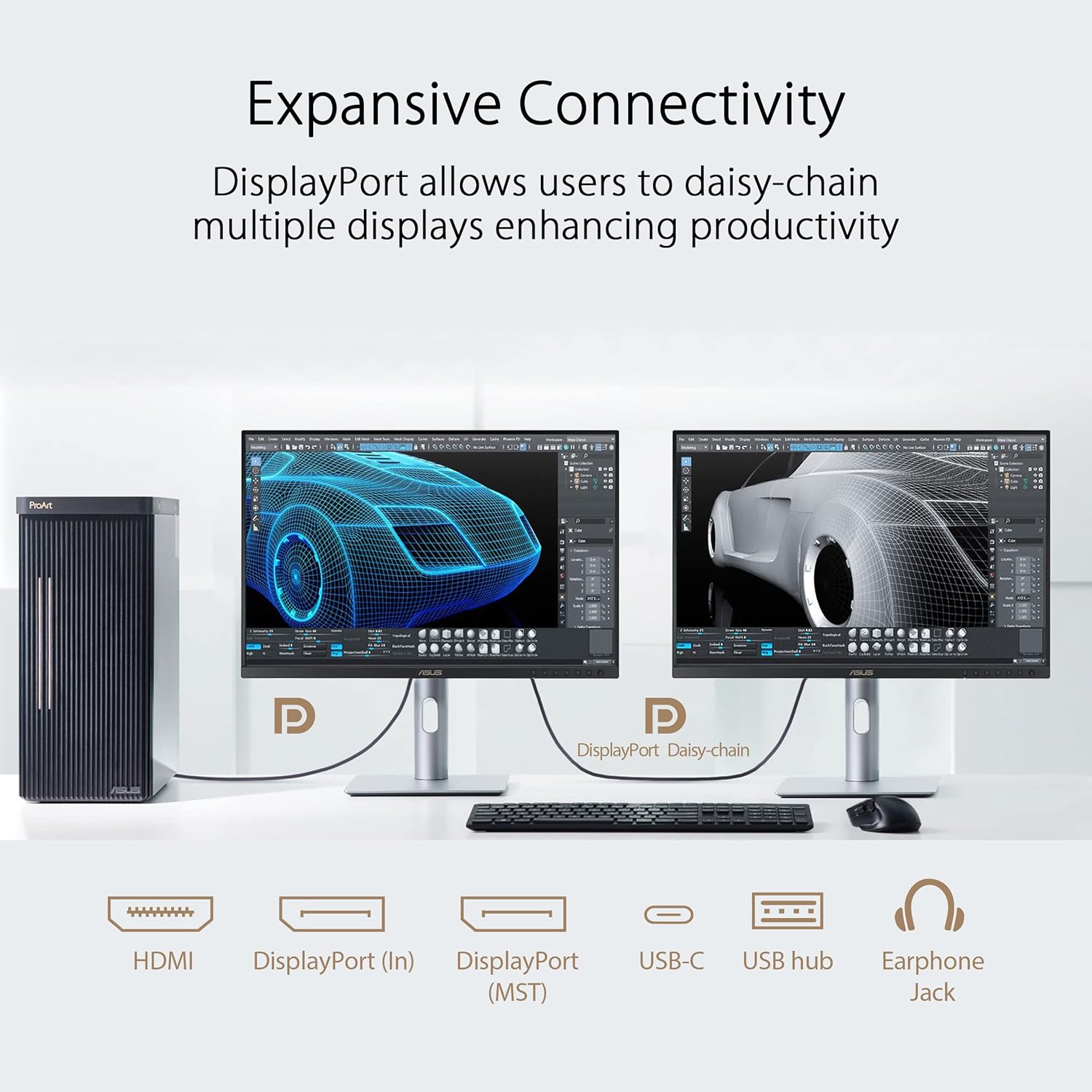 ASUS ProArt Display 24” (24.1” viewable) 16:10 HDR Professional Monitor (PA248CRV) - IPS, (1920 x 1200), 97% DCI-P3, ΔE < 2, Calman Verified, USB-C PD 96W, DisplayPort, Daisy-Chain, Height Adjustable (Certified Refurbished)
